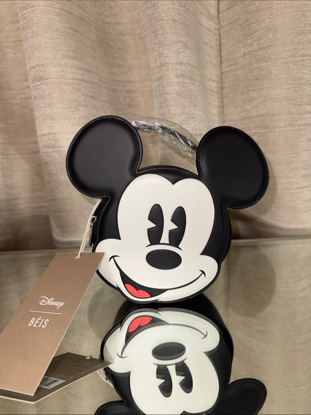 BEIS Disney The Mickey Mouse Coin Purse in Black